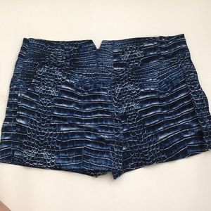 BCBG Crocodile printed cotton shorts